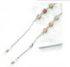 Stainless steel glasses cord chain with small stone decoration