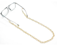 Gold glasses chain, aluminum