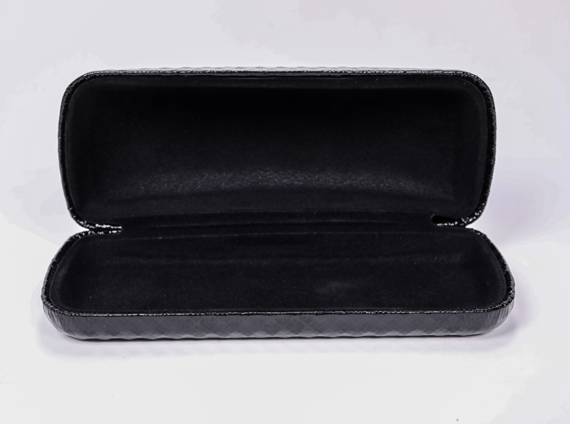 2021 Glasses Case Sunglasses Case Black Printed in The Shape of A Diamond Grid