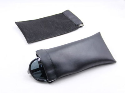 Leather spring glasses pouch/spring bag D97